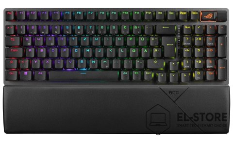 ASUS ASUS ROG Strix Scope II 96 Wireless klawiatura Gaming USB + RF Wireless + Bluetooth QWERTZ Niemiecki Czarny
