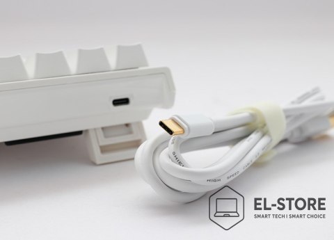 Ducky DKON2061ST klawiatura Gaming USB QWERTZ Niemiecki Biały