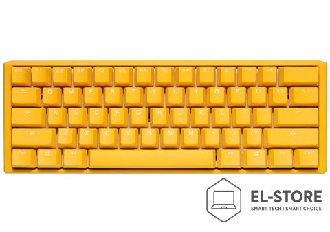 Ducky Ducky One 3 Yellow Mini klawiatura Gaming USB Niemiecki Żółty