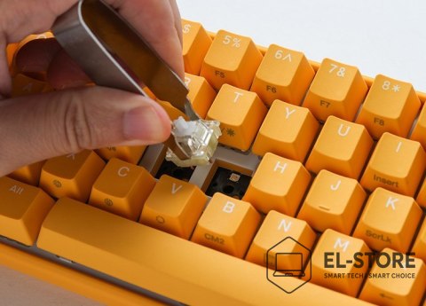 Ducky Ducky One 3 Yellow Mini klawiatura Gaming USB Niemiecki Żółty