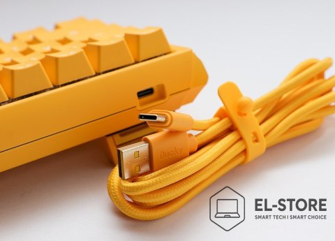 Ducky Ducky One 3 Yellow Mini klawiatura Gaming USB Niemiecki Żółty