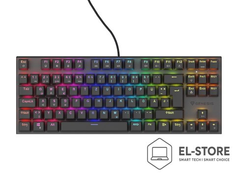 GENESIS GENESIS NKG-1886 klawiatura Gaming USB QWERTZ Niemiecki Czarny