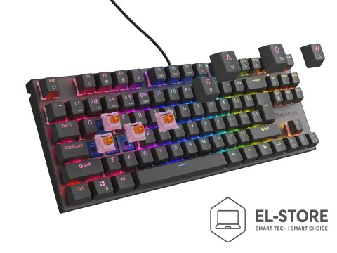 GENESIS GENESIS NKG-2155 klawiatura Gaming USB QWERTY UK międzynarodowy Czarny