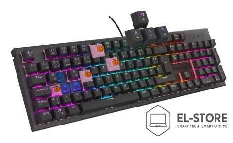 GENESIS GENESIS NKG-2179 klawiatura Gaming USB QWERTZ Niemiecki Czarny