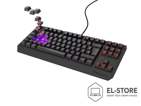 GENESIS GENESIS Thor 230 TKL klawiatura Gaming USB QWERTY Hiszpański Czarny