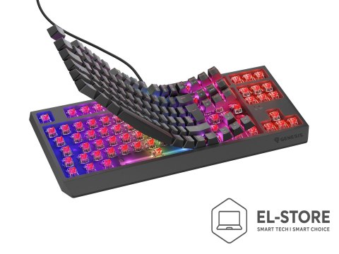 GENESIS GENESIS Thor 230 TKL klawiatura Gaming USB QWERTY Hiszpański Czarny