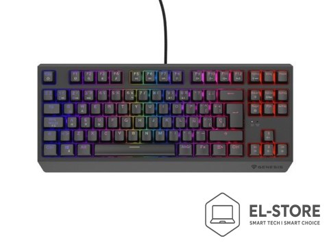 GENESIS GENESIS Thor 230 TKL klawiatura Gaming USB QWERTY Hiszpański Czarny