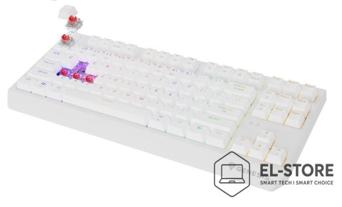 GENESIS GENESIS Thor 230 TKL klawiatura Gaming USB + RF Wireless + Bluetooth QWERTY US English Biały