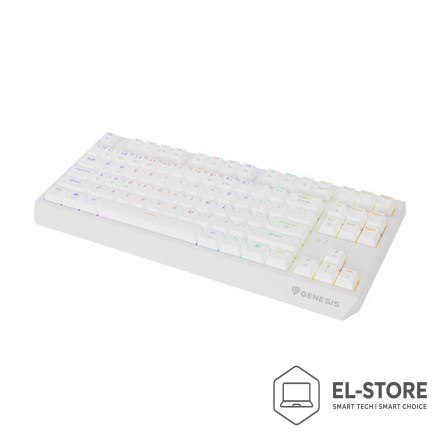 GENESIS GENESIS Thor 230 TKL klawiatura Gaming USB + RF Wireless + Bluetooth QWERTY US English Biały