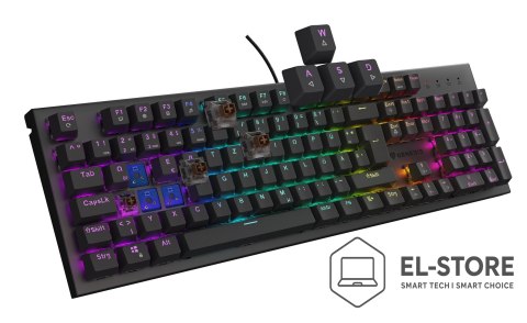 GENESIS GENESIS Thor 303 klawiatura Gaming USB QWERTZ Niemiecki Czarny