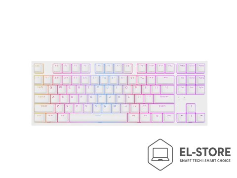 GENESIS GENESIS Thor 404 TKL klawiatura Gaming USB QWERTY Amerykański międzynarodowy Biały