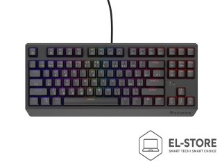 GENESIS KLAWIATURA DLA GRACZY GENESIS THOR 230 TKL CZ/SK RGB MECHANICZNA OUTEMU RED CZARNA HOT SWAP