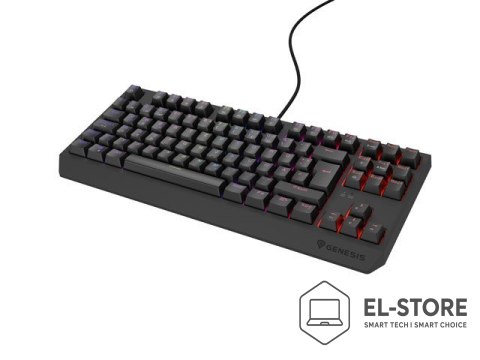 GENESIS KLAWIATURA DLA GRACZY GENESIS THOR 230 TKL DE RGB MECHANICZNA OUTEMU RED CZARNA HOT SWAP