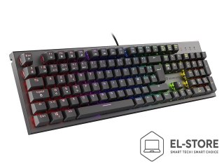 GENESIS KLAWIATURA DLA GRACZY GENESIS THOR 300 RGB FR PODŚWIETLENIE MECHANICZNA RED SWITCH