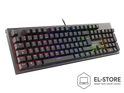 GENESIS KLAWIATURA DLA GRACZY GENESIS THOR 300 RGB FR PODŚWIETLENIE MECHANICZNA RED SWITCH