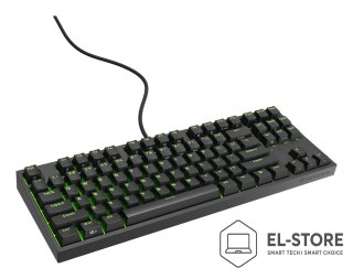 GENESIS KLAWIATURA DLA GRACZY GENESIS THOR 404 TKL US PODŚWIETLENIE RGB MECHANICZNA CZARNA KAILH BOX BROWN