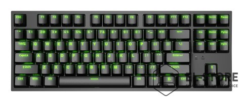 GENESIS KLAWIATURA DLA GRACZY GENESIS THOR 404 TKL US PODŚWIETLENIE RGB MECHANICZNA CZARNA KAILH BOX BROWN