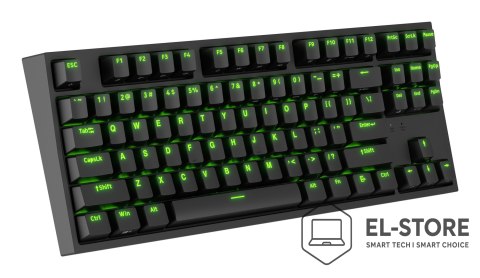 GENESIS KLAWIATURA DLA GRACZY GENESIS THOR 404 TKL US PODŚWIETLENIE RGB MECHANICZNA CZARNA KAILH BOX BROWN