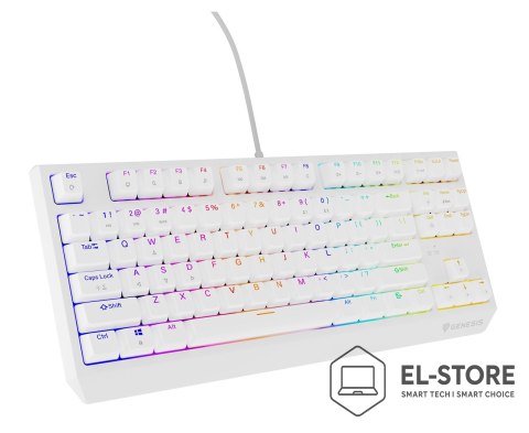 GENESIS Klawiatura GENESIS Thor 230 TKL Gaming USB QWERTY US English Biały