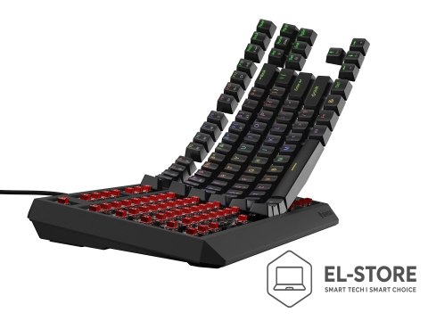 GENESIS Klawiatura GENESIS Thor 230 TKL NKG-2077 Gaming USB QWERTY Czarny