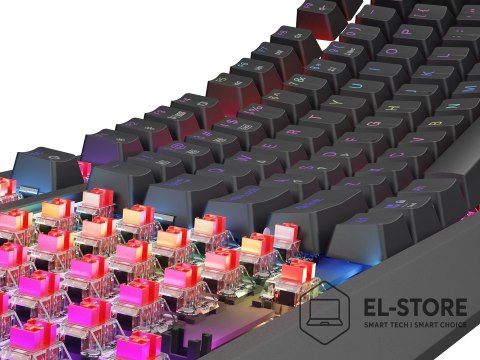 GENESIS Klawiatura Genesis Thor 230 TKL NKG-2106 Wless (RapidSpeed Wireless, BT, USB) Standardowy (US) Czarna