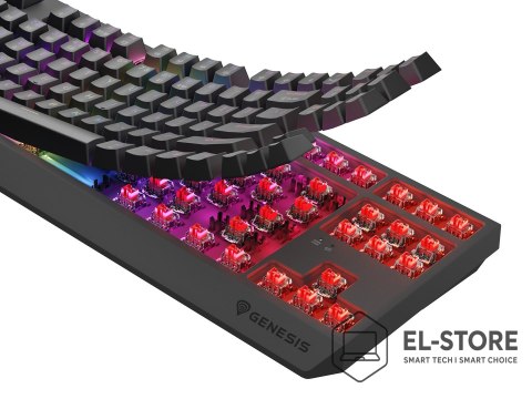 GENESIS Klawiatura Genesis Thor 230 TKL NKG-2106 Wless (RapidSpeed Wireless, BT, USB) Standardowy (US) Czarna