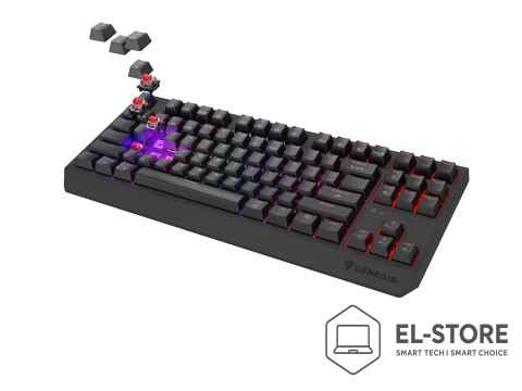 GENESIS Klawiatura Genesis Thor 230 TKL NKG-2106 Wless (RapidSpeed Wireless, BT, USB) Standardowy (US) Czarna