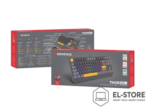 GENESIS Klawiatura gamingowa GENESIS Thor 230 TKL NKG-2081 QWERTY