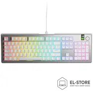 GLORIOUS Glorious GMMK 3 Pro 100% niestandardowa klawiatura do gier - wstępnie złożona, ANSI (USA), przełączniki Fox, srebrna