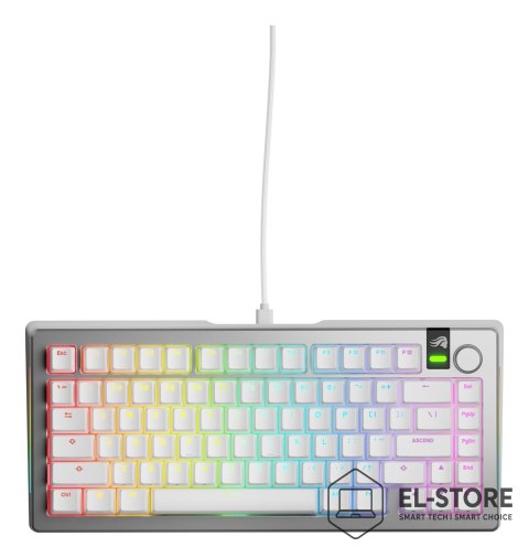 GLORIOUS Glorious Gaming GMMK 3 PRO 75% Prebuilt klawiatura USB QWERTY US English Srebrny