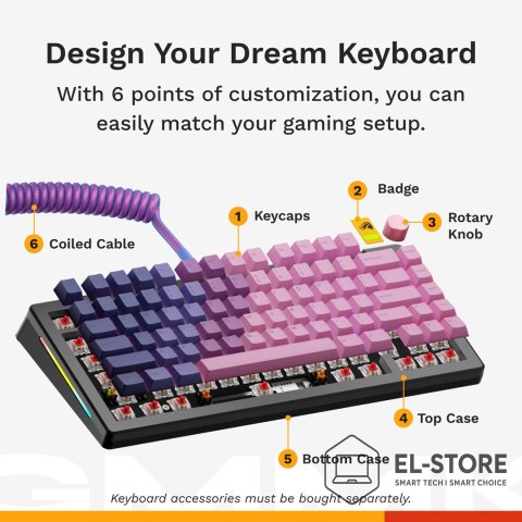GLORIOUS Glorious Gaming GMMK 3 PRO HE 75% Prebuilt klawiatura USB QWERTY US English Czarny