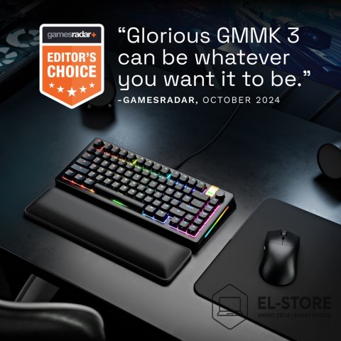 GLORIOUS Glorious Gaming GMMK 3 PRO HE 75% Prebuilt klawiatura USB QWERTY US English Czarny