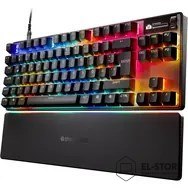 SteelSeries Klawiatura dla graczy SteelSeries Apex Pro TKL Gen 3, Klawiatura TKL (80%), Wyświetlacz OLED, przełączniki OmniPoint 3.0, RGB - 