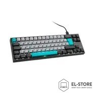 Ducky Ducky Miya Pro Moonlight TKL Gaming Tastatur für PC/Mac, MX-Brown, weiße LED - dunkelgrau