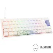 Ducky Ducky One 2 Pro Mini White Edition Gaming Tastatur, RGB LED - Cherry Brown