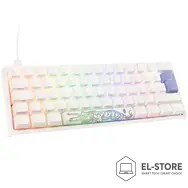 Ducky Ducky One 2 Pro Mini White Edition Gaming Tastatur, RGB LED - Cherry Red