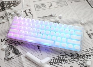 Ducky Ducky One 3 Aura White Mini klawiatura Gaming USB QWERTY Amerykański międzynarodowy Biały