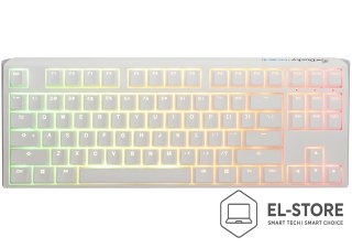 Ducky Ducky One 3 Classic Pure White TKL Gaming Tastatur RGB LED - MX-Clear klawiatura USB Niemiecki Biały