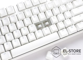Ducky Ducky One 3 Classic Pure White TKL Gaming Tastatur RGB LED - MX-Clear klawiatura USB Niemiecki Biały