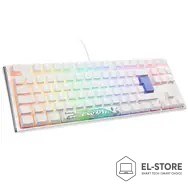 Ducky Ducky One 3 Classic Pure White TKL Gaming Tastatur RGB LED - MX-Clear klawiatura USB Niemiecki Biały