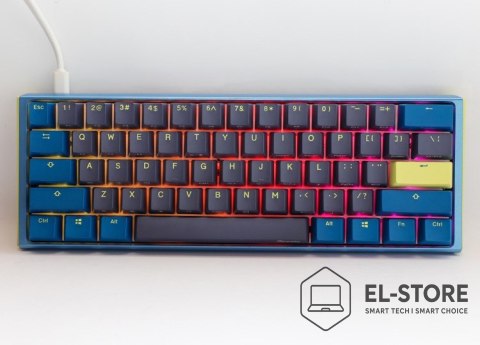 Ducky Ducky One 3 Daybreak Mini klawiatura Gaming USB Niemiecki Czarny, Niebieski, Zielony