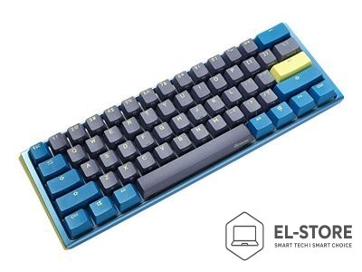 Ducky Ducky One 3 Daybreak Mini klawiatura Gaming USB Niemiecki Czarny, Niebieski, Zielony