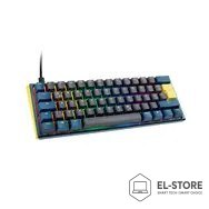 Ducky Ducky One 3 Daybreak Mini klawiatura Gaming USB Niemiecki Czarny, Niebieski, Zielony