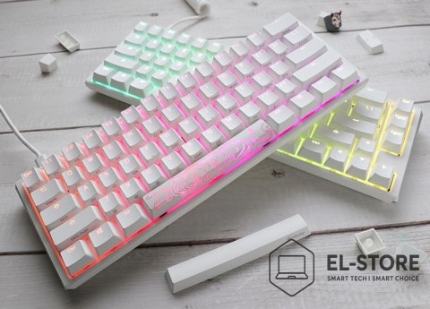 Ducky Ducky One 3 Mini Pure White klawiatura Gaming USB Niemiecki Biały