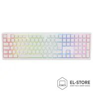 Ducky Ducky Zero 6108 Pure White Wireless Gaming Tastatur - MX2A Speed-Silver (US)