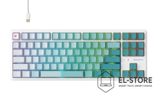 HAVIT Klawiatura gamingowa Havit KB901L (biało-zielony)