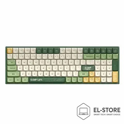 No name IQUNIX F97 Camping Bezprzewodowa klawiatura do gier, RGB - MX-Brown-Switches (USA)