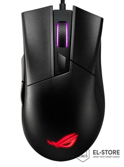 ASUS ASUS ROG Gladius II Core myszka Gaming Po prawej stronie USB Typu-A Optyczny 6200 DPI