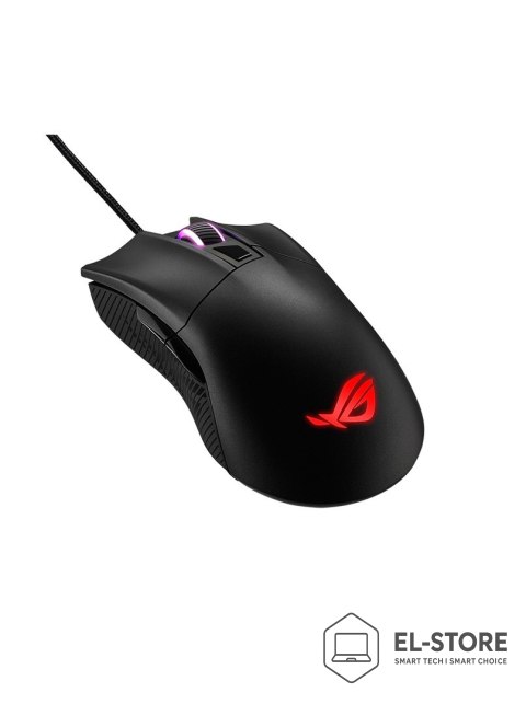 ASUS ASUS ROG Gladius II Core myszka Gaming Po prawej stronie USB Typu-A Optyczny 6200 DPI