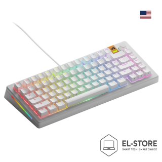 GLORIOUS Glorious Gaming GMMK 3 HE 75% Prebuilt klawiatura USB QWERTY US English Biały